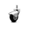 Service Caster 2 Inch Bright Chrome Hooded Neoprene Rubber 7/8 Inch Grip Ring Stem Caster SCC SCC-GR03S210-NPRB-BC-71678 - alternate 1